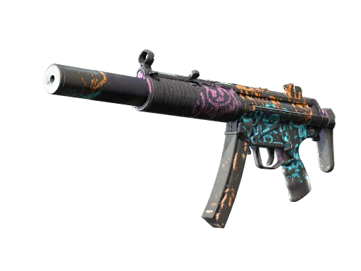 Souvenir MP5-SD | Neon Squeezer (Battle-Scarred)