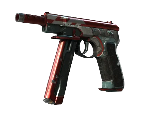 CZ75-Auto | Red Astor (Well-Worn)
