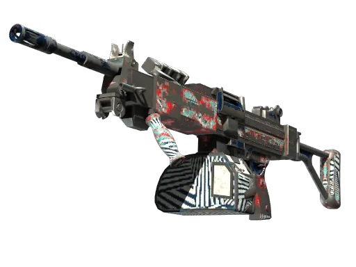 Negev | Dazzle (Battle-Scarred)