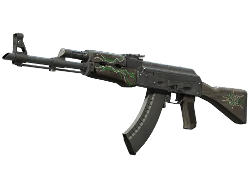 AK-47 | Emerald Pinstripe (Well-Worn)