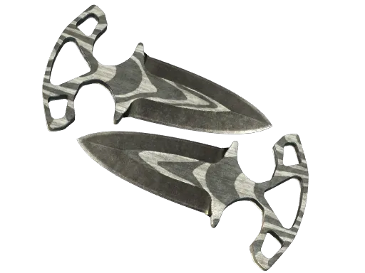 ★ Shadow Daggers | Black Laminate (Battle-Scarred)