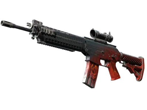 SG 553 | Darkwing (Battle-Scarred)
