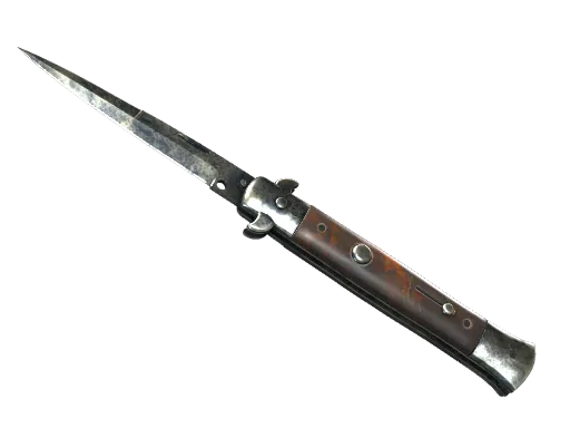 ★ Stiletto Knife | Stained (Battle-Scarred)