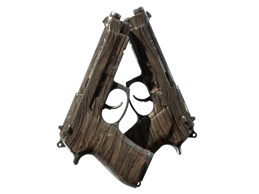 Dual Berettas | Drift Wood (Field-Tested)