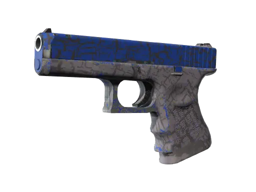 Glock-18 | Blue Fissure (Well-Worn)
