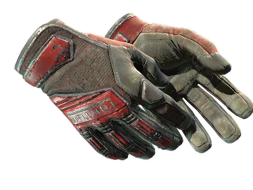 ★ Specialist Gloves | Crimson Web (Battle-Scarred)