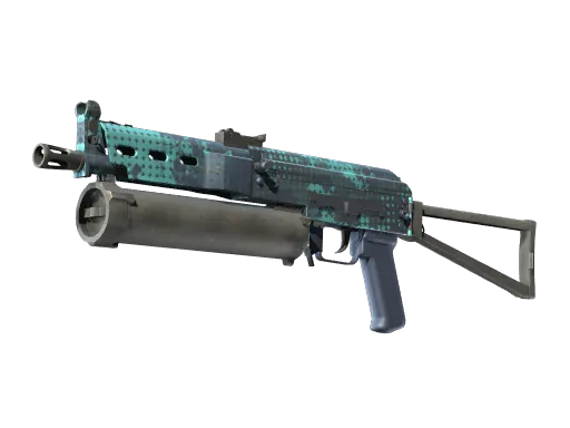 StatTrak™ PP-Bizon | Cobalt Halftone (Minimal Wear)