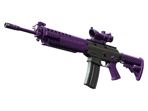 StatTrak™ SG 553 | Ultraviolet (Well-Worn)