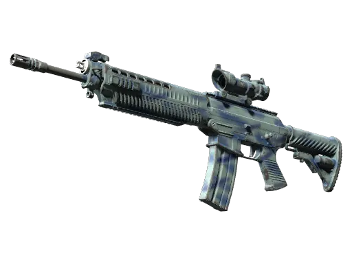 StatTrak™ SG 553 | Wave Spray (Field-Tested)