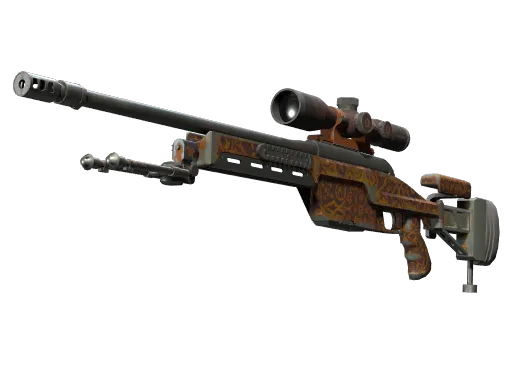 SSG 08 | Orange Filigree (Field-Tested)