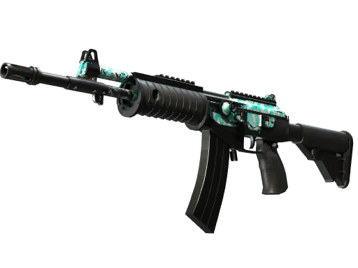 Galil AR | Aqua Terrace (Battle-Scarred)