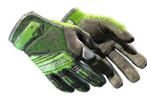 ★ Specialist Gloves | Emerald Web (Battle-Scarred)