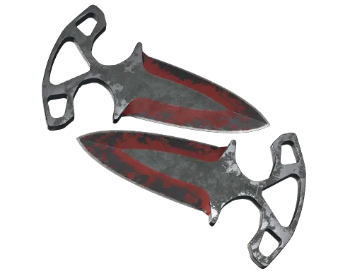 ★ Shadow Daggers | Crimson Web (Battle-Scarred)