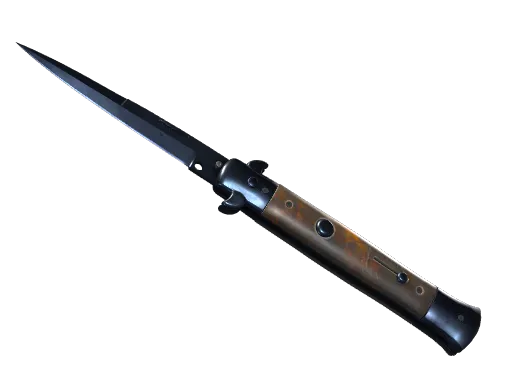 ★ Stiletto Knife | Blue Steel (Battle-Scarred)