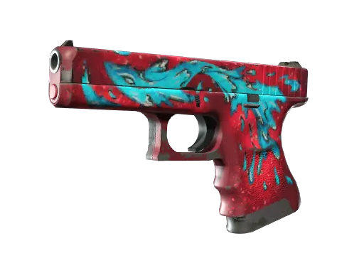 StatTrak™ Glock-18 | Water Elemental (Well-Worn)