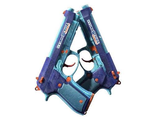 Dual Berettas | Hydro Strike (Well-Worn)