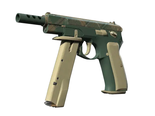 CZ75-Auto | Green Plaid (Minimal Wear)