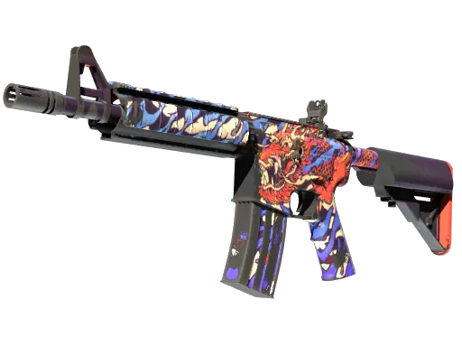 StatTrak™ M4A4 | 龍王 (Dragon King) (Well-Worn)