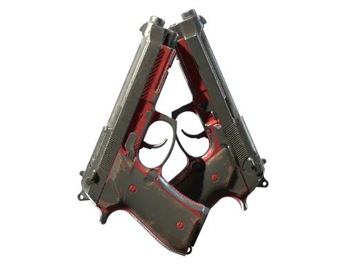 Dual Berettas | Panther (Battle-Scarred)