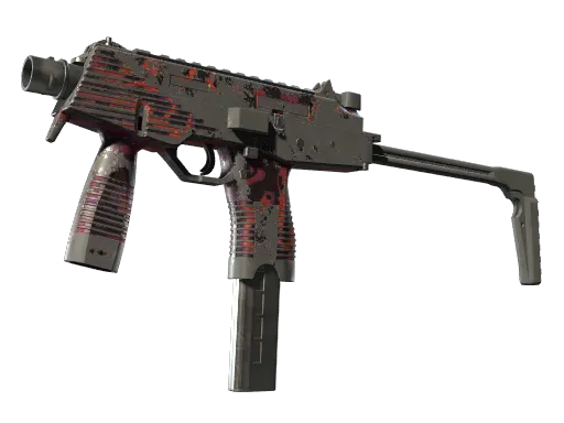 StatTrak™ MP9 | Ruby Poison Dart (Battle-Scarred)