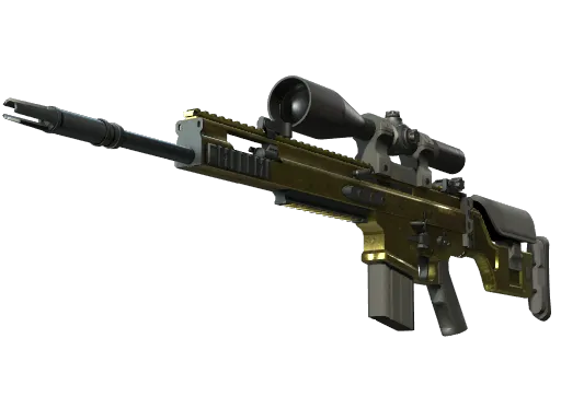 SCAR-20 | Brass (Well-Worn)