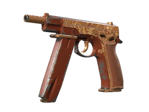 CZ75-Auto | Honey Paisley (Field-Tested)