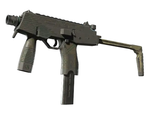 MP9 | Green Plaid (Battle-Scarred)