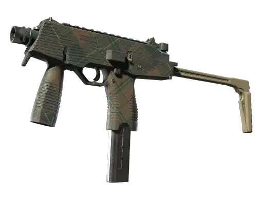 MP9 | Green Plaid (Well-Worn)