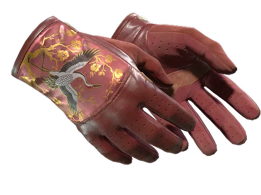 ★ Driver Gloves | Brocade Crane (Well-Worn)