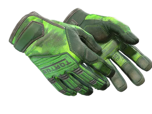 ★ Specialist Gloves | Lime Polycam (Battle-Scarred)