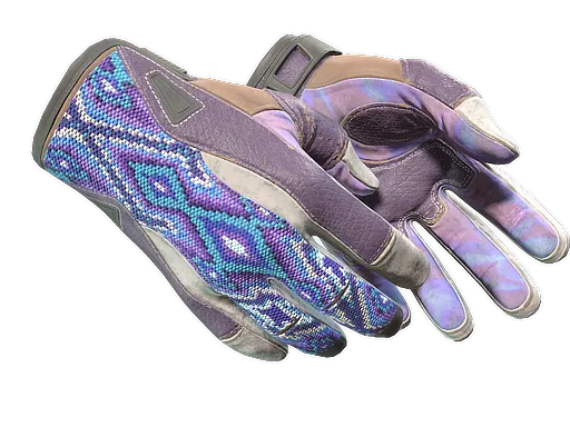 ★ Sport Gloves | Violet Beadwork (Well-Worn)