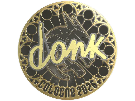 Sticker | donk (Gold) | Cologne 2026
