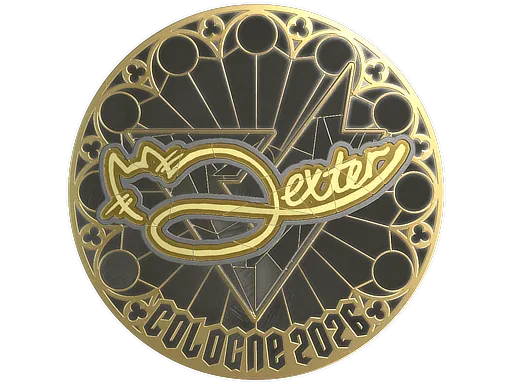 Sticker | dexter (Gold) | Cologne 2026