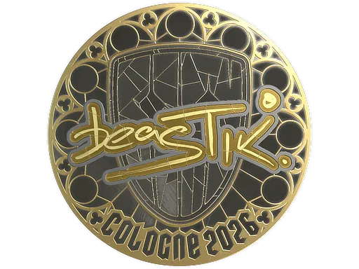 Sticker | beastik (Gold) | Cologne 2026