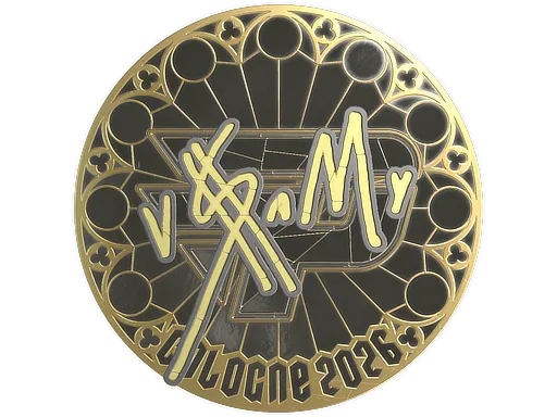 Sticker | v$m (Gold) | Cologne 2026