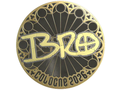 Sticker | br0 (Gold) | Cologne 2026