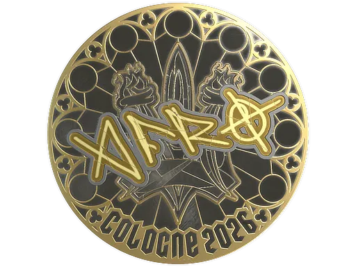 Sticker | afro (Gold) | Cologne 2026