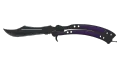 ★ StatTrak™ Butterfly Knife | Ultraviolet (Well-Worn)