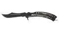 ★ Butterfly Knife | Black Laminate (Well-Worn)