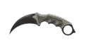 ★ StatTrak™ Karambit | Black Laminate (Well-Worn)