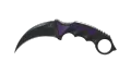 ★ StatTrak™ Karambit | Ultraviolet (Well-Worn)