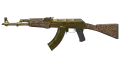 Souvenir AK-47 | Gold Arabesque (Well-Worn)