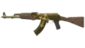 AK-47 | Gold Arabesque (Battle-Scarred)