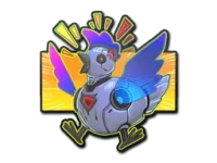 Sticker | Cyber Chicken (Holo)