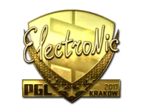 Sticker | electronic (Gold) | Krakow 2017