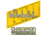 Sticker | w0nderful (Glitter, Champion) | Copenhagen 2024