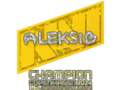 Naklejka | Aleksib (brokatowa, mistrz) | Kopenhaga 2024