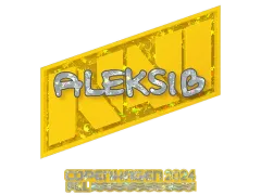 Naklejka | Aleksib (brokatowa) | Kopenhaga 2024