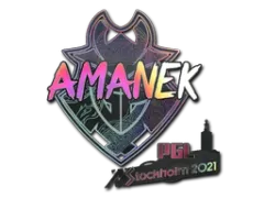 Pegatina | AMANEK (holográfica) | Estocolmo 2021