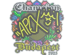 Sticker | apEX (Embroidered, Champion) | Budapest 2025